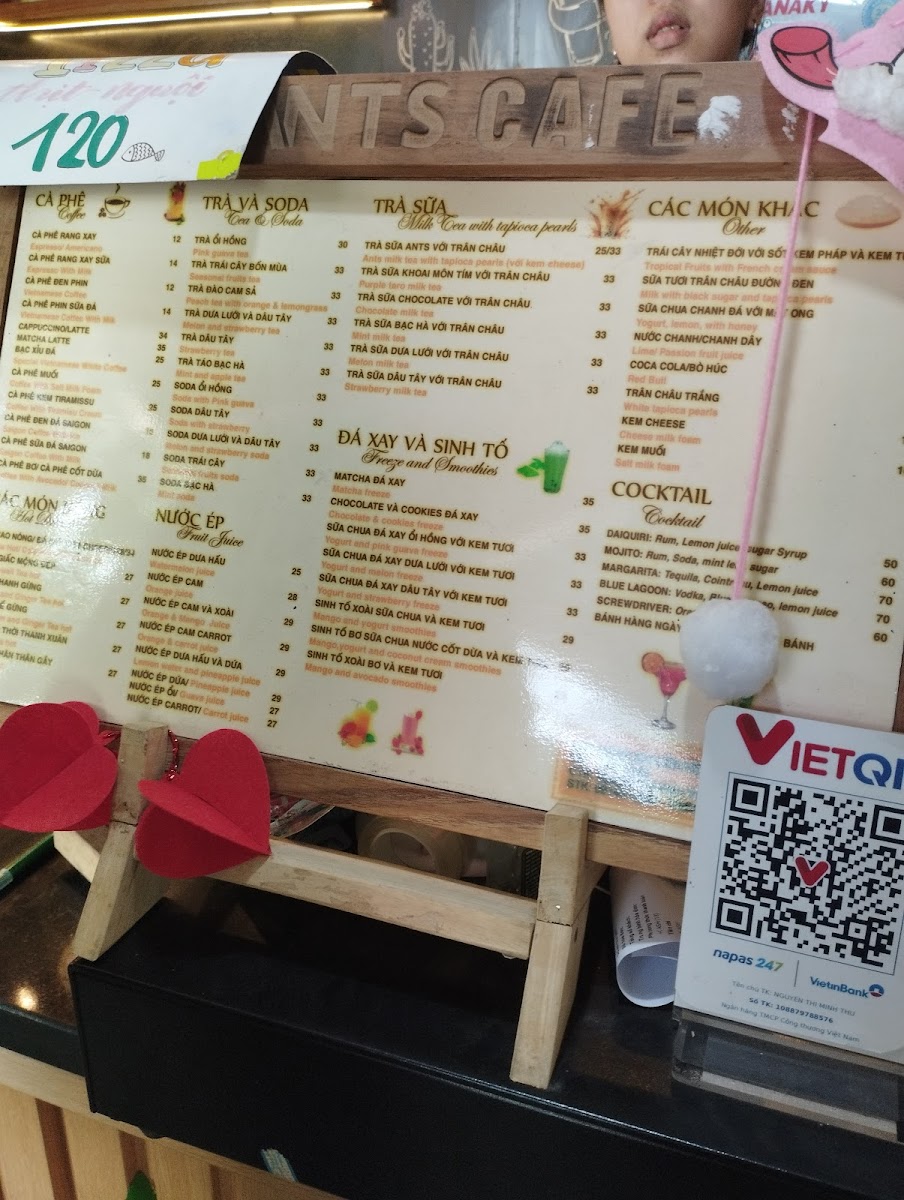 Menu Ants Cafe ( Tiệm Cà Phê Kiến)-3
